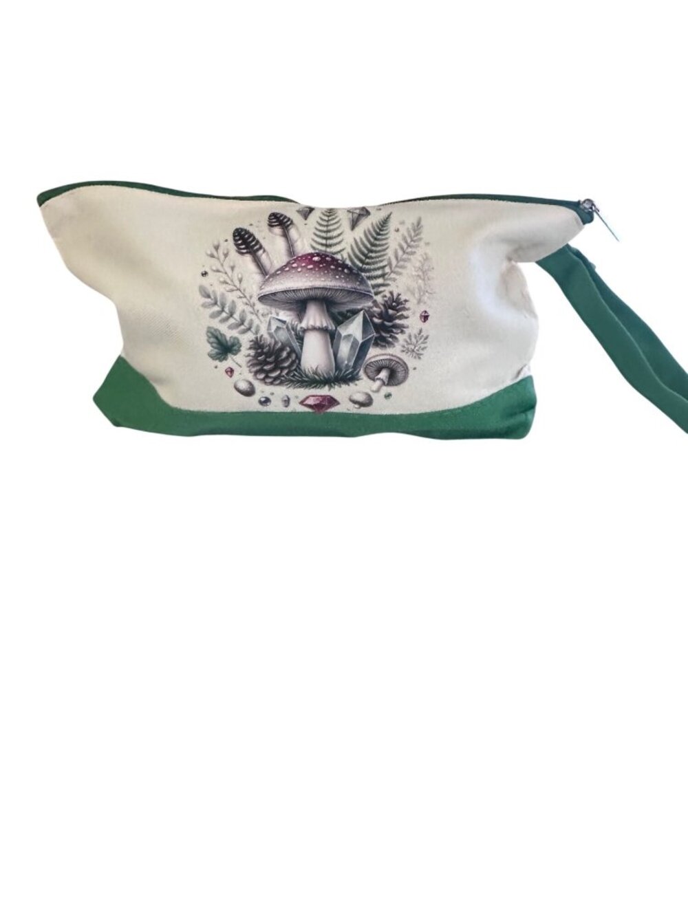 Mushroom Forest Zipper Pouch 10.2x5.5x2 Cosmetic Bag Pencil Case Makeup Travel